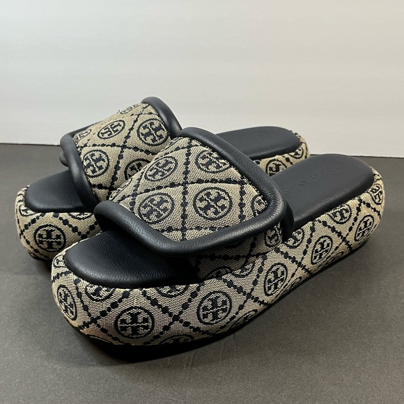 Tory Burch Shoes - Tory Burch T monogram bubble slide size 6